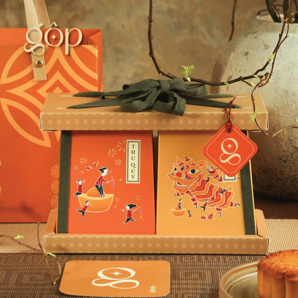 Hộp Tài Lộc 2 bánh 150g - Bánh trung thu Gộp