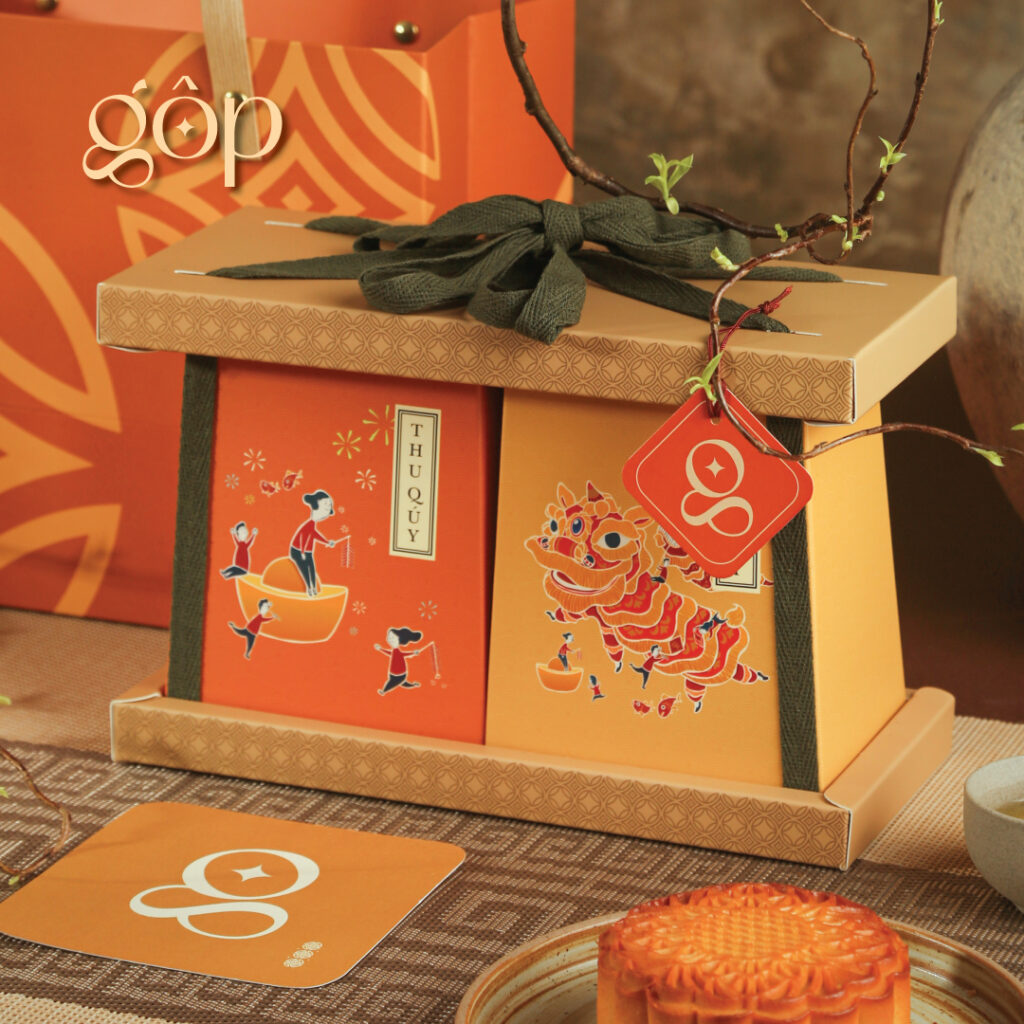 Hộp Tài Lộc 2 bánh 150g - Bánh trung thu Gộp