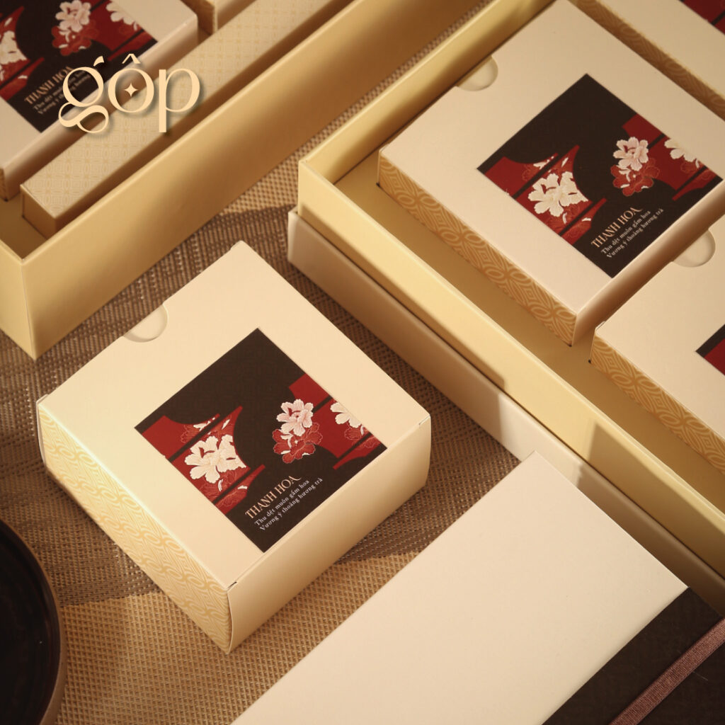 Hộp bánh trung thu Gộp - Set 2 bánh trung thu 150r