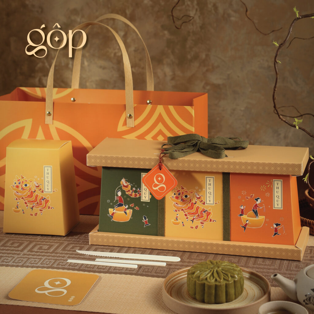 Hộp Tài Lộc 3 bánh 150g - Bánh trung thu Gộp