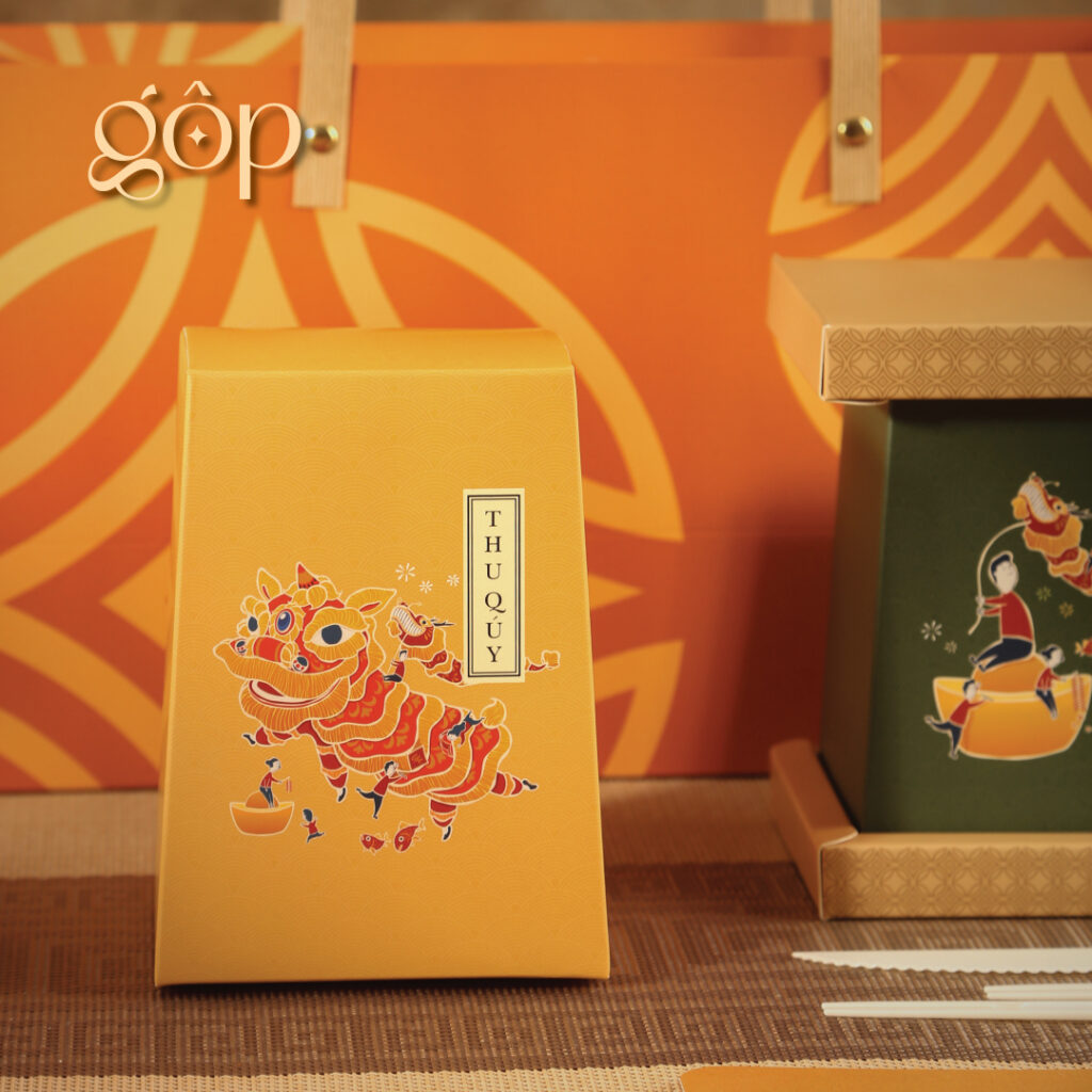Hộp Tài Lộc 3 bánh 150g - Bánh trung thu Gộp